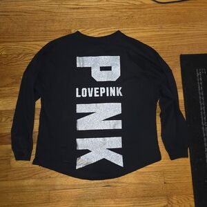 PINK Victoria's Secret Black Sweatshirt